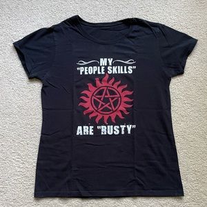 Supernatural Castiel My People Skills Are Rusty Shirt
